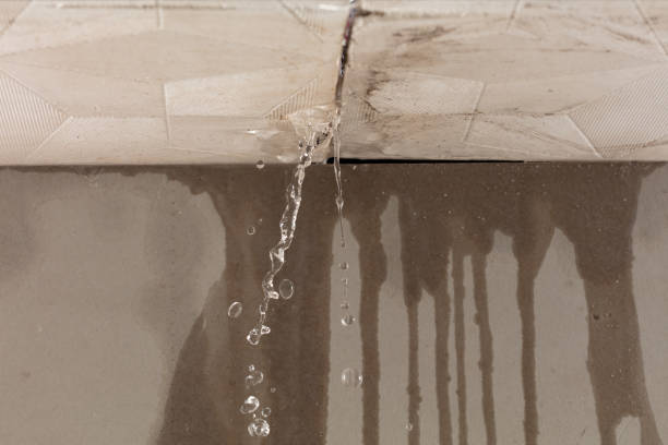 Professional Water Damage Restoration technician working in Little Falls, NY
